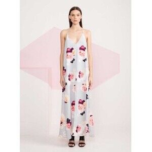 sachin and babi light blue dress Keepsake Lovers Holiday Maxi Gown Wallpaper Floral main image 1